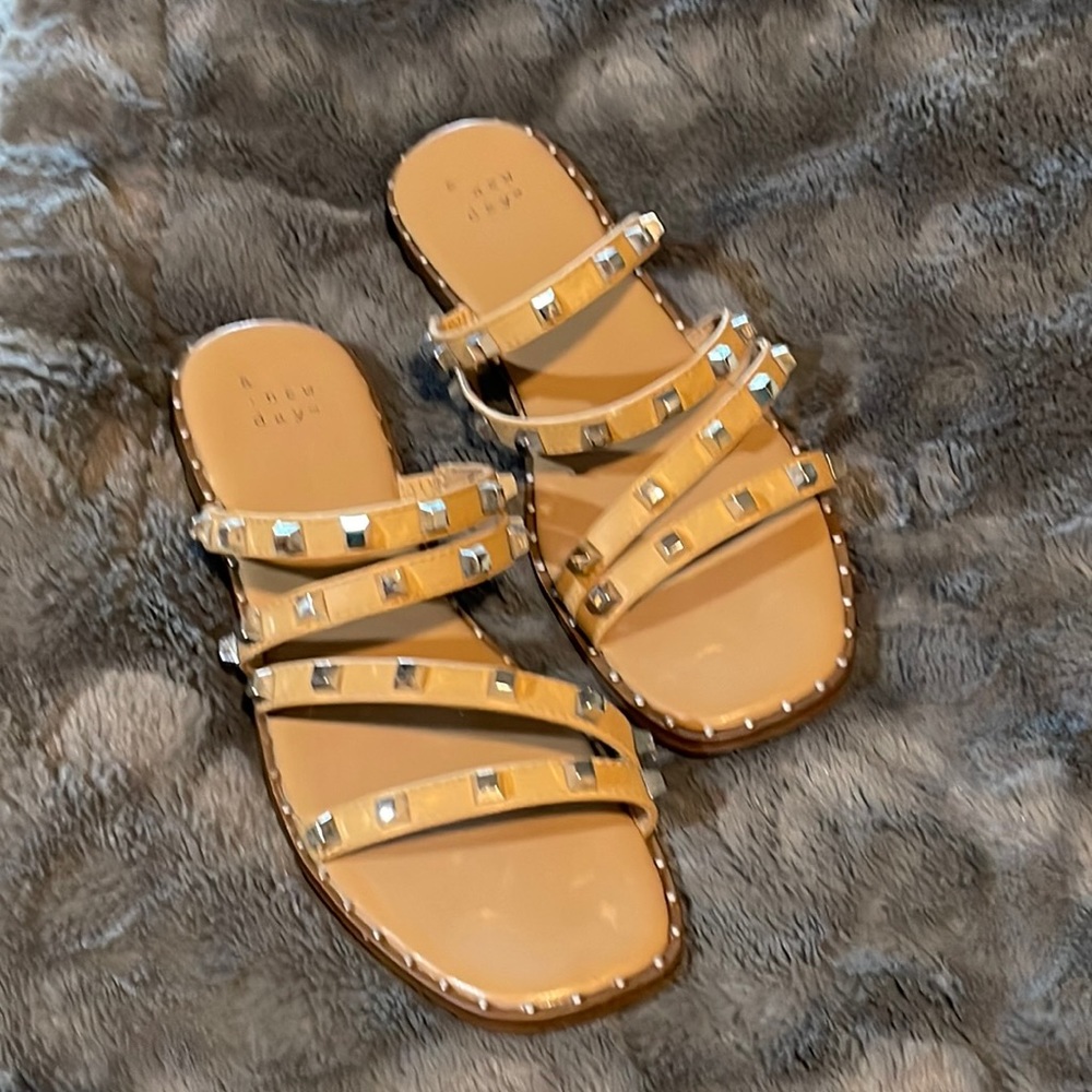 Fun studded flat sandals